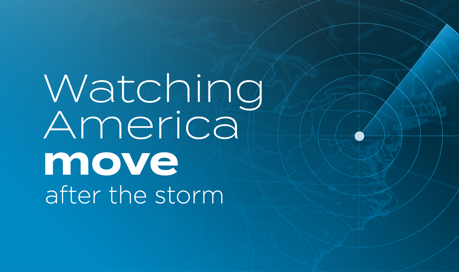 Watching America move after the storm